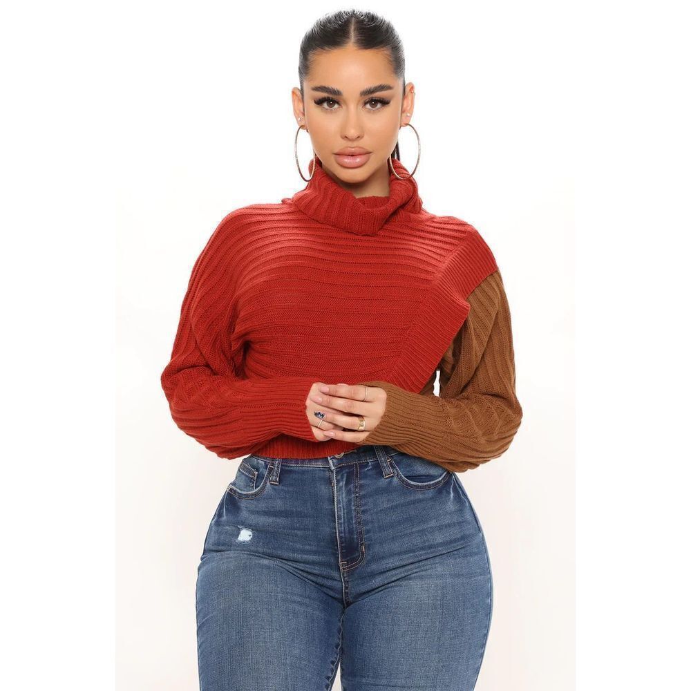 Fashion Nova Cross Roads Turtleneck Sweater NWT Size L